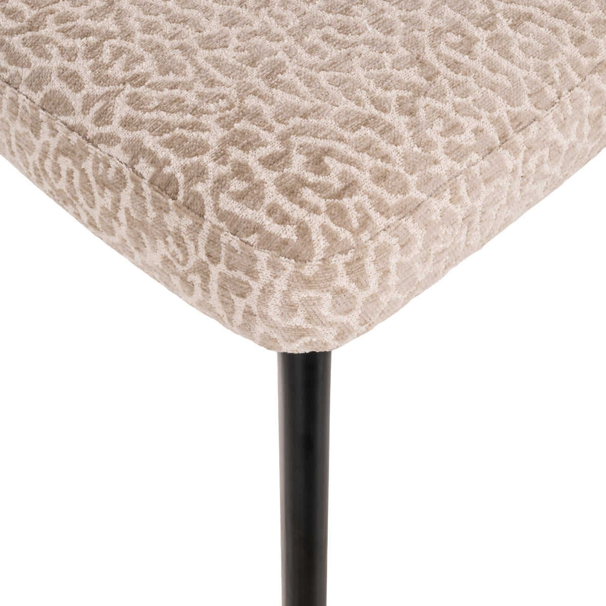 Scaun dining Zeno, leopard bej