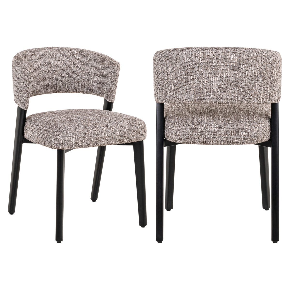 Scaun dining Zeno, tweed earth