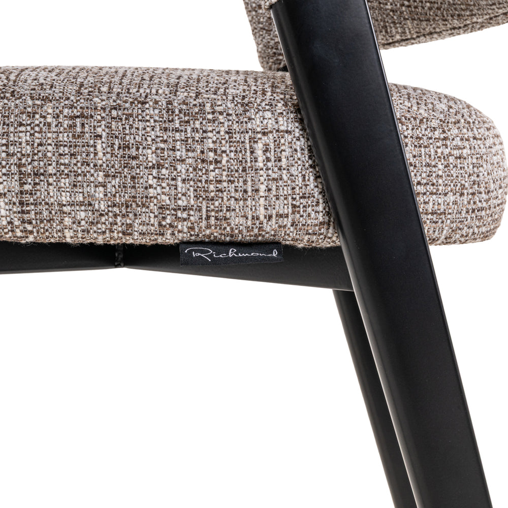 Scaun dining Zeno, tweed earth