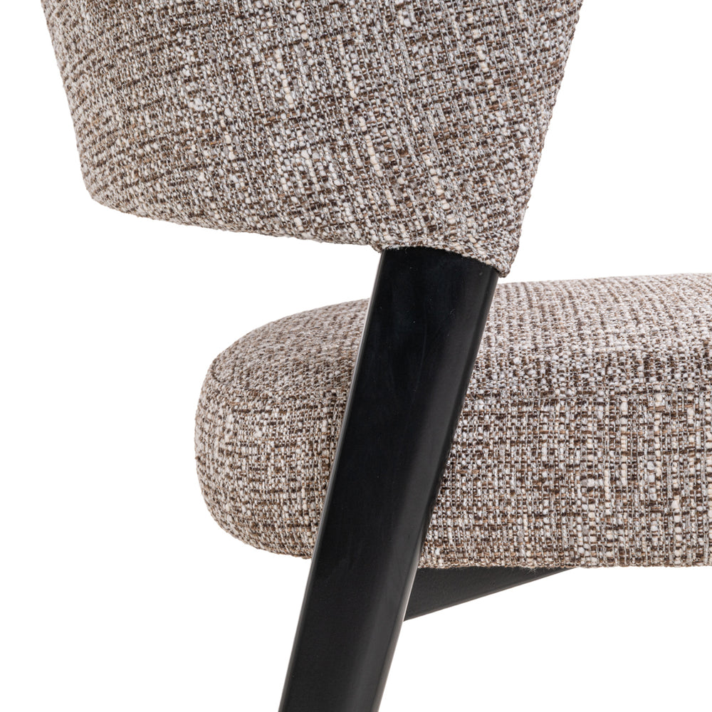 Scaun dining Zeno, tweed earth