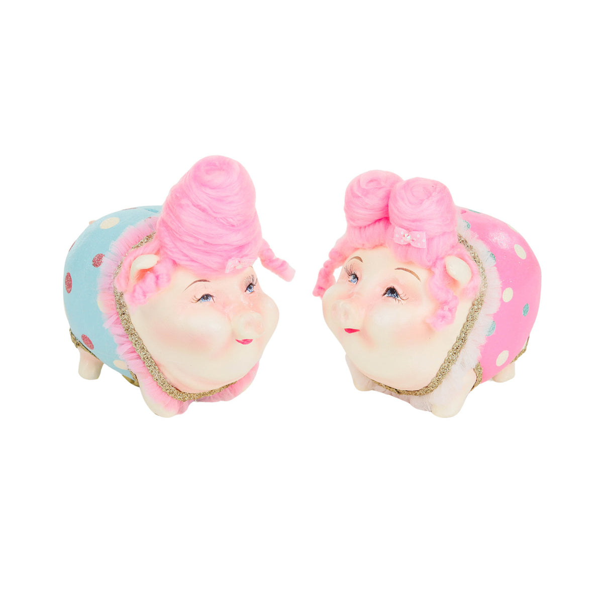 Set 2 pușculițe Cotton Candy Carnival, roz, 15 cm
