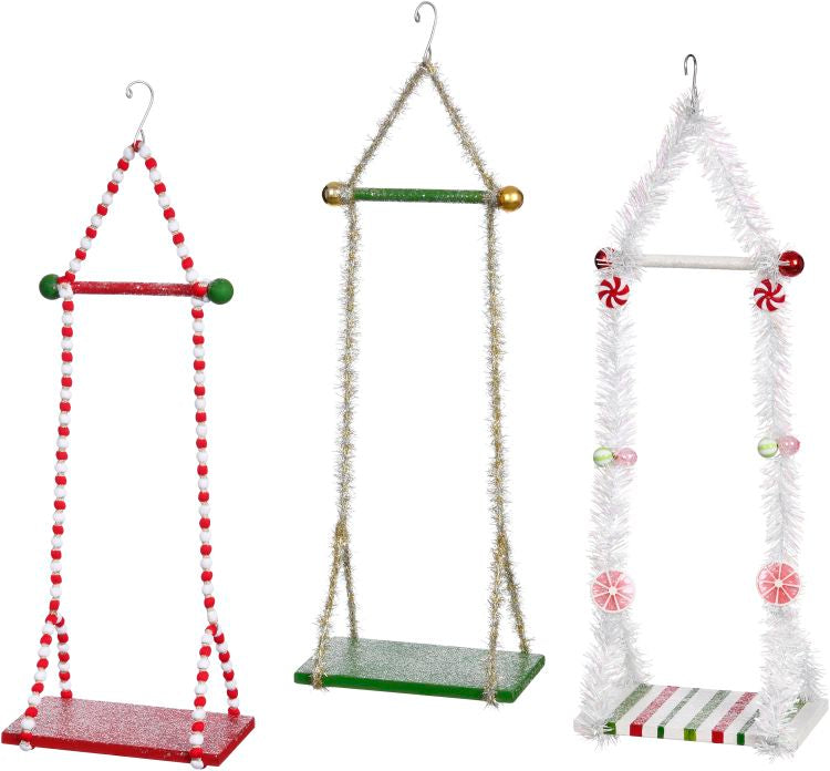 Set 3 leagăne medii cu spiriduș, 23 x 46 cm
