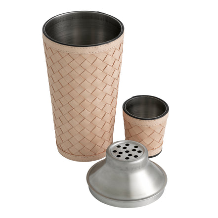 Set de bar Sintra, piele maro-cognac, set de 3