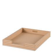 Set de birou Elvane, piele camel, set de 3