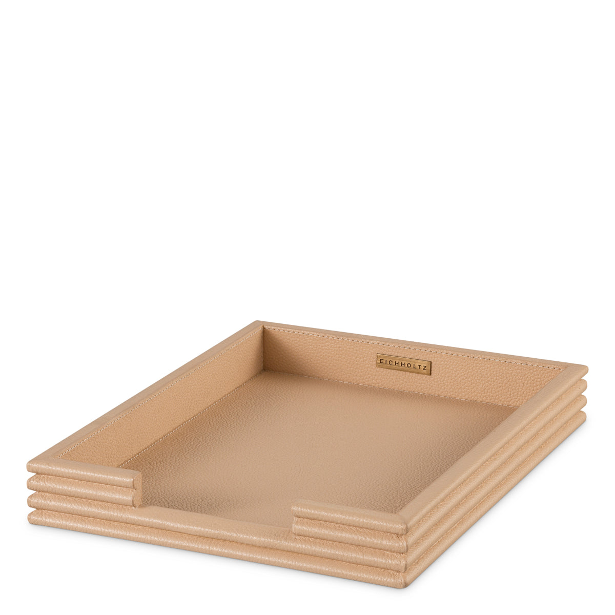 Set de birou Elvane, piele camel, set de 3