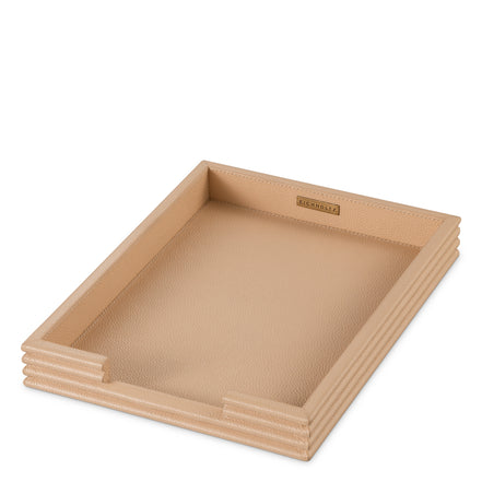 Set de birou Elvane, piele camel, set de 3