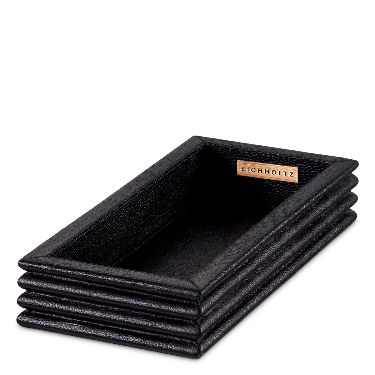 Set de birou Elvane, piele neagră, set de 3