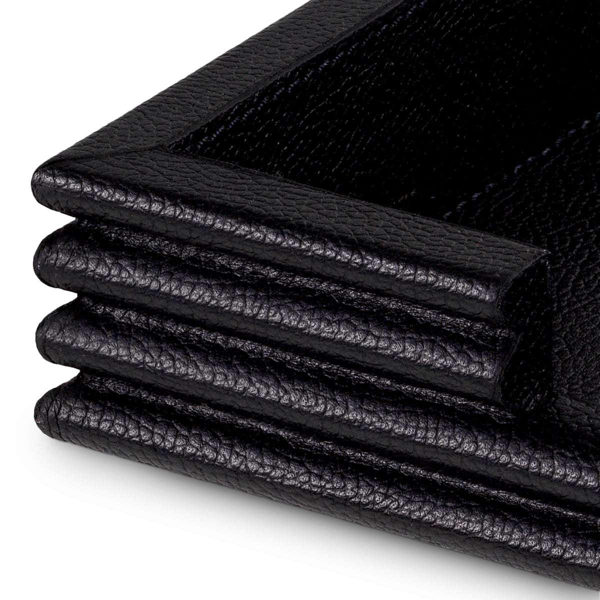 Set de birou Elvane, piele neagră, set de 3