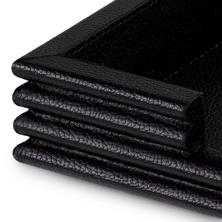 Set de birou Elvane, piele neagră, set de 3