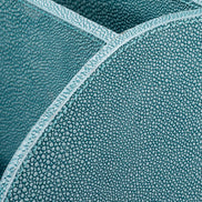 Set de birou Scaleo, shagreen artificial albastru, set de 3