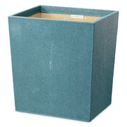 Set de birou Scaleo, shagreen artificial albastru, set de 3