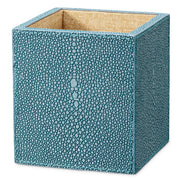 Set de birou Scaleo, shagreen artificial albastru, set de 3
