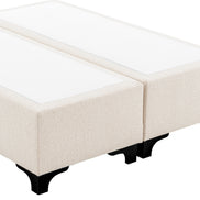 Set de pat Mavone, bouclé crem, 160 x 200 cm