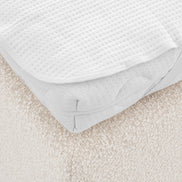 Set de pat Mavone, bouclé crem, 160 x 200 cm