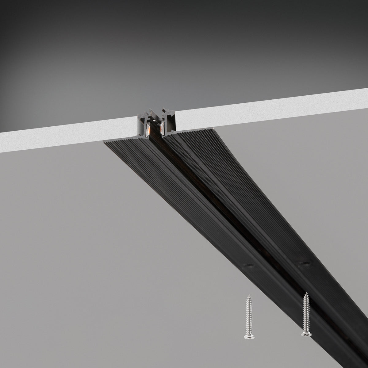 Șină încastrată Deva Easy 2 m, negru – ambient