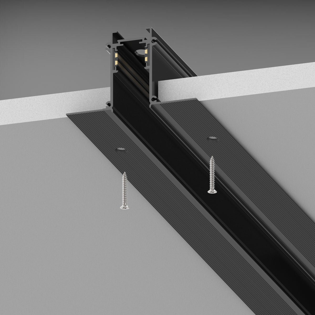 Șină încastrată Ego Easy 1 m, negru – ambient
