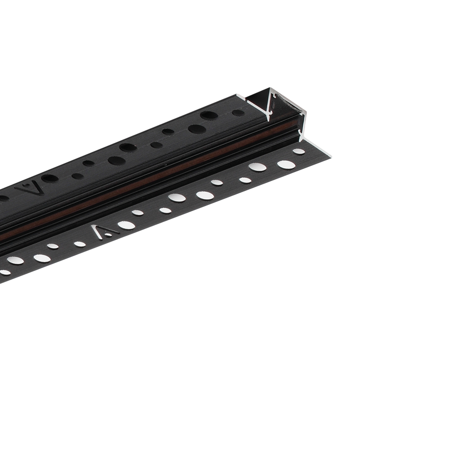 Șină încastrată Stick 2 m, negru