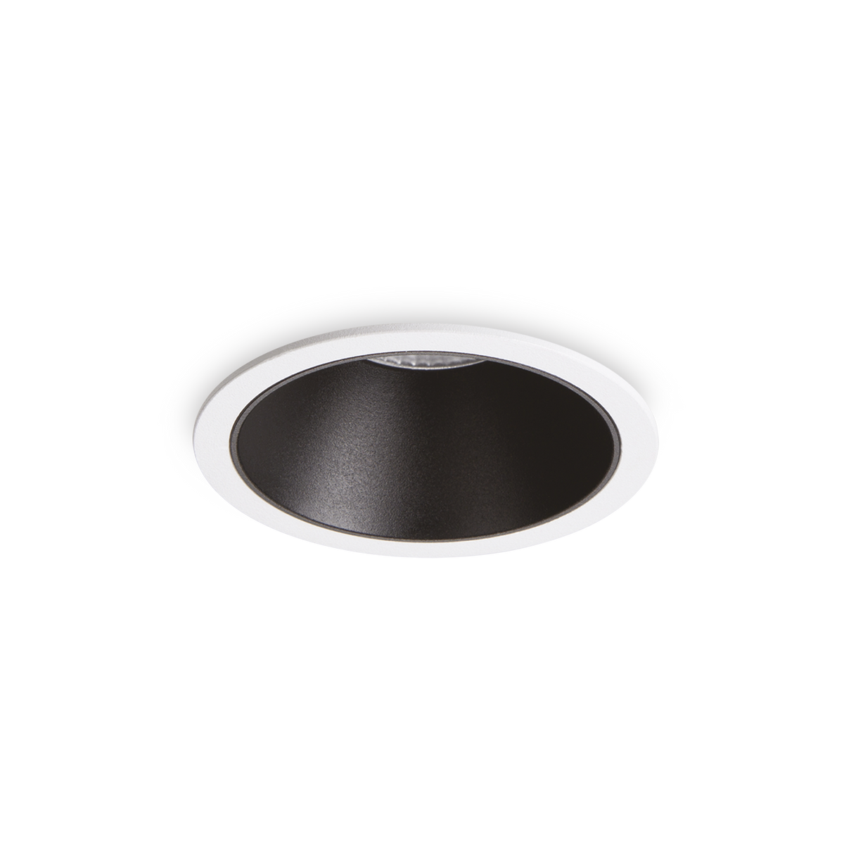 Spot încastrat Game rotund cu ramă 11W 3000K, alb / negru