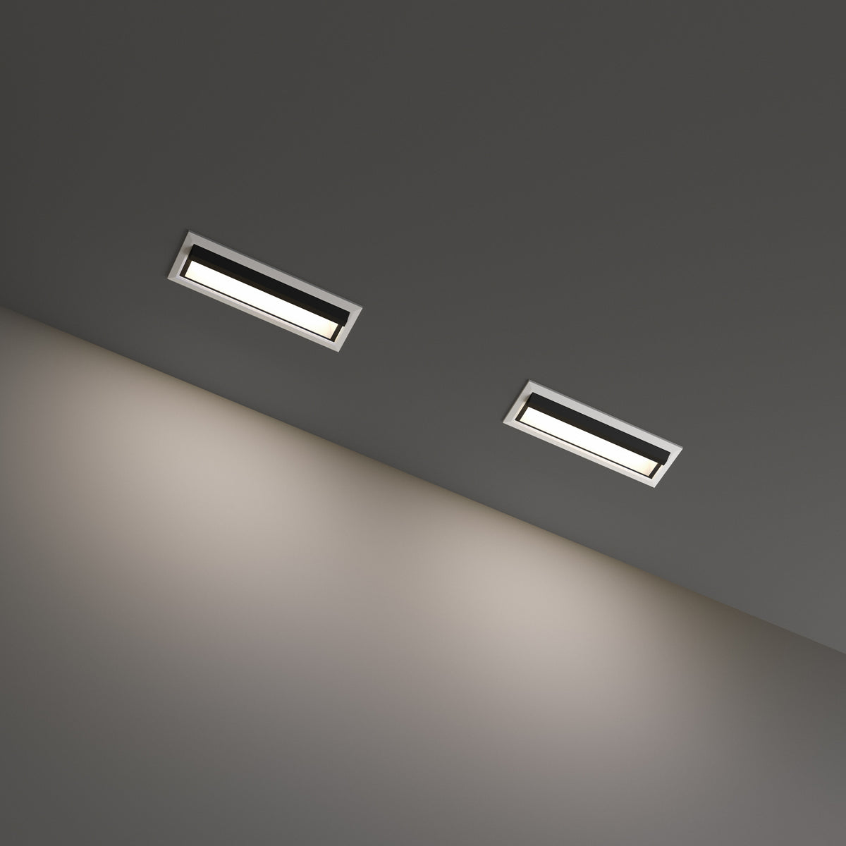 Spot încastrat Lika FI cu ramă wallwasher 12W 3000K, alb – ambient