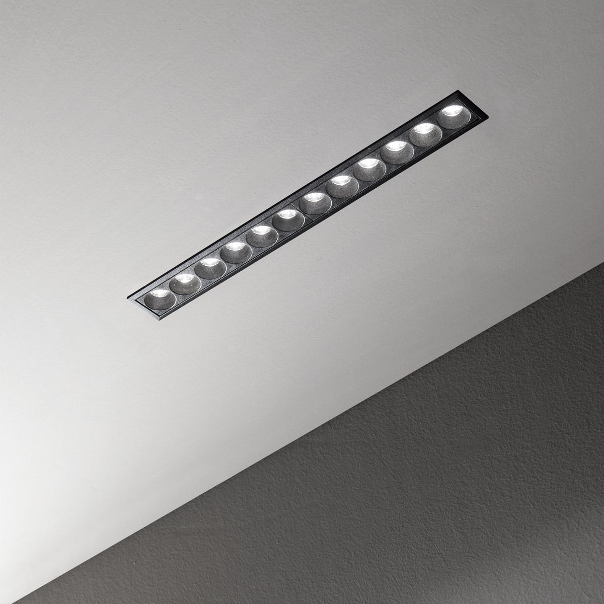 Spot încastrat Lika FI slim 20W 3000K, negru – ambient