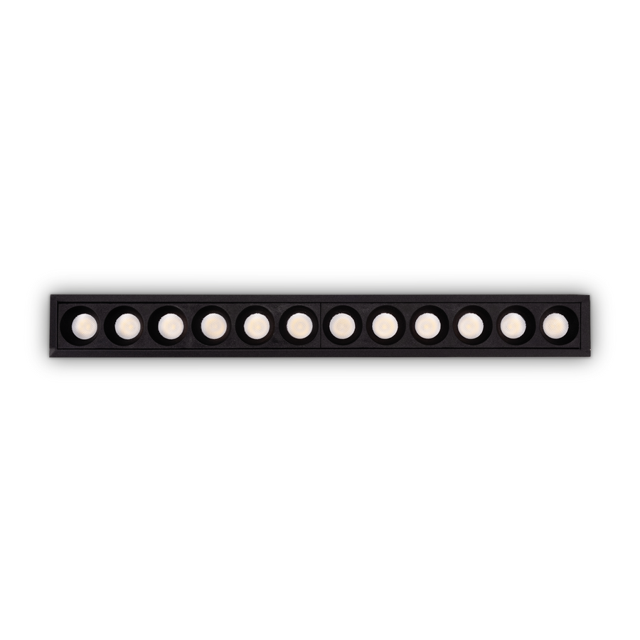 Spot încastrat Lika FI slim 20W 3000K, negru