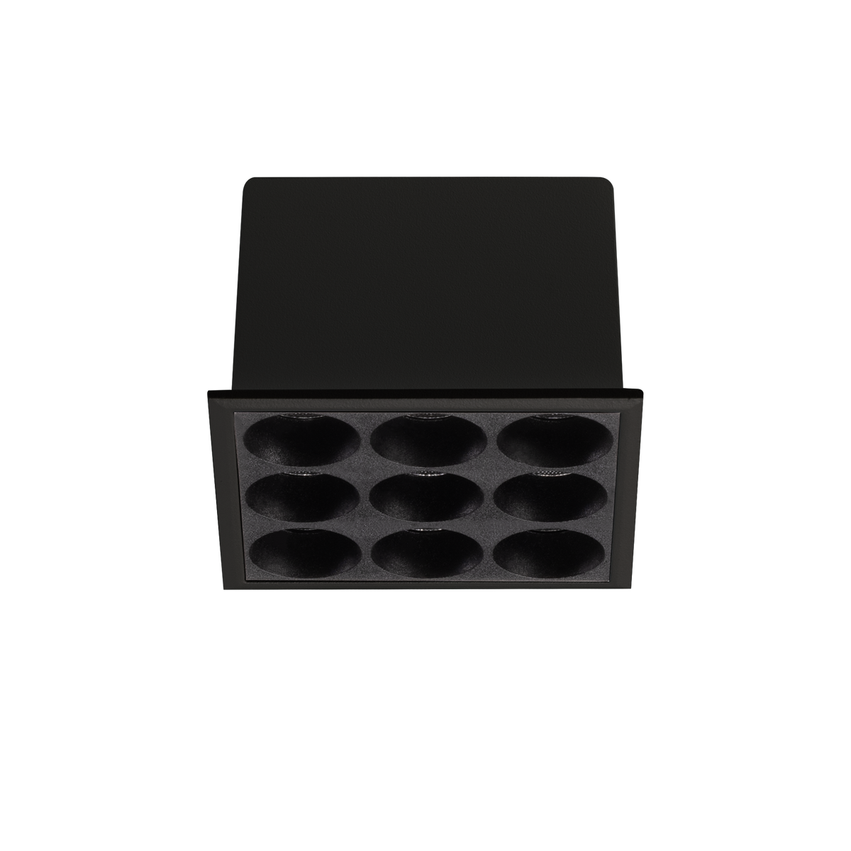 Spot încastrat Lika FI slim pătrat 10W 3000K, negru