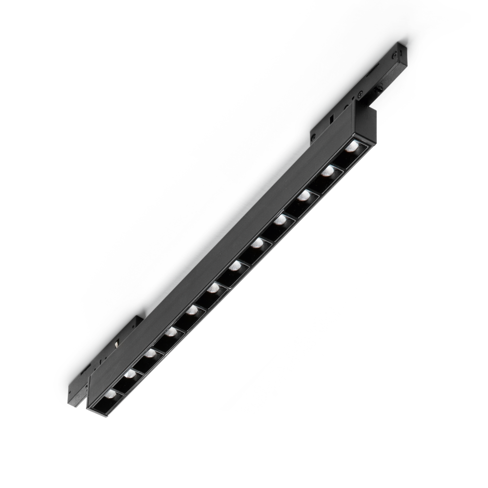 Spot pe șină Deva fascicul concentrat 10W 3000K, negru