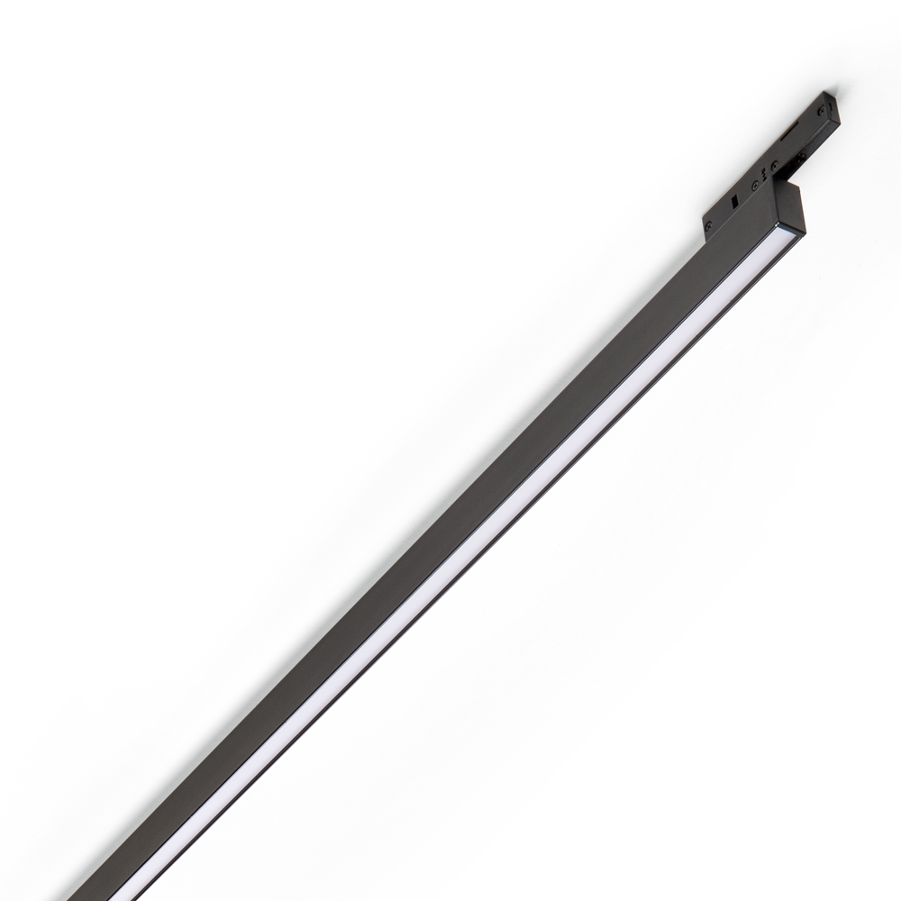 Spot pe șină Deva fascicul larg exterior 12W 3000K, negru