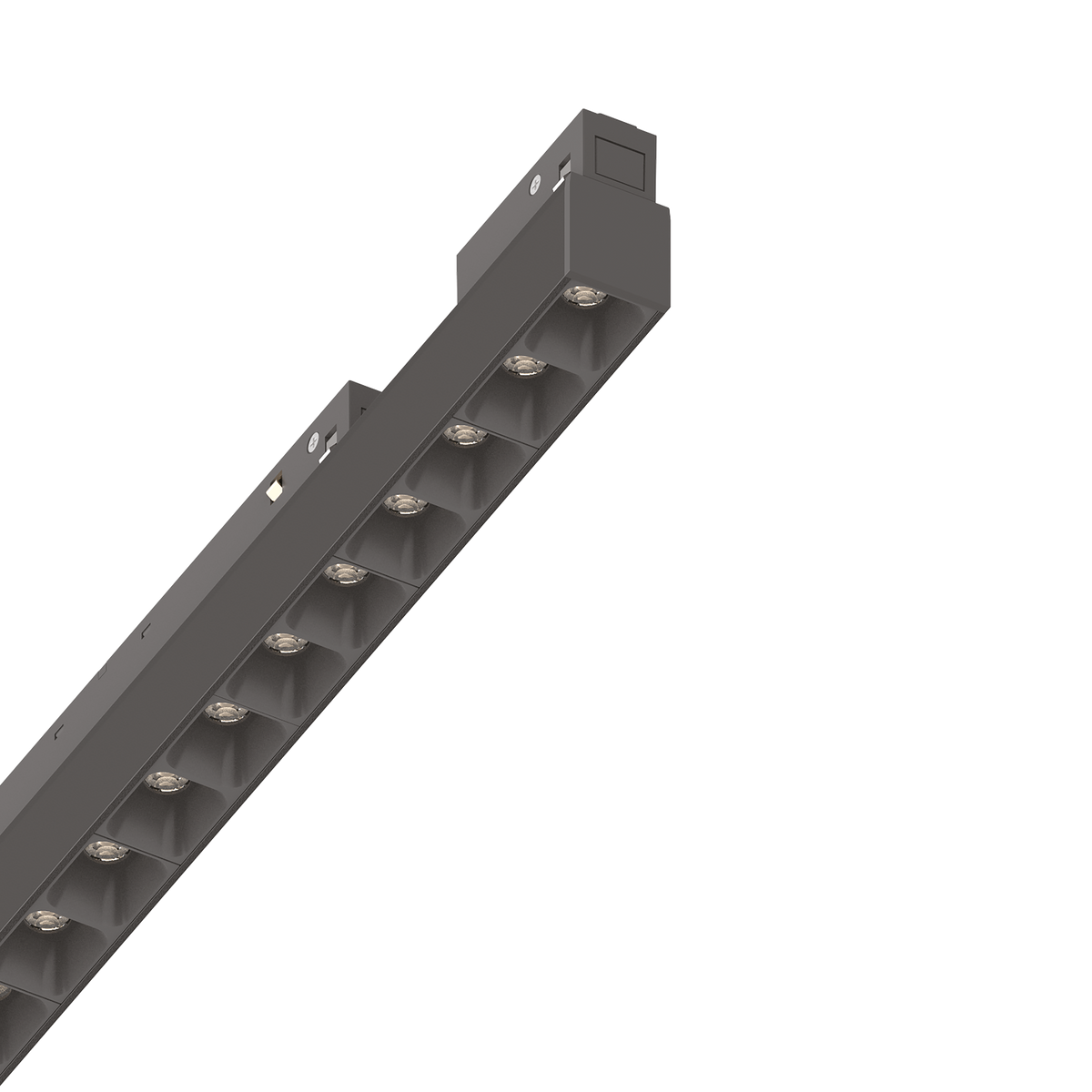 Spot pe șină Ego fascicul concentrat 13W 2700K On-Off, negru