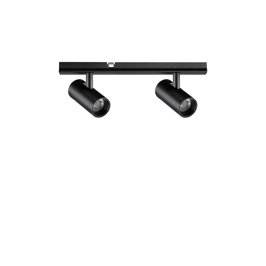 Spot pe șină Stick dublu 6W 3000K, negru