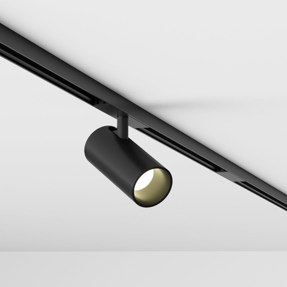 Spot pe șină Stick simplu 7W 3000K, negru – ambient