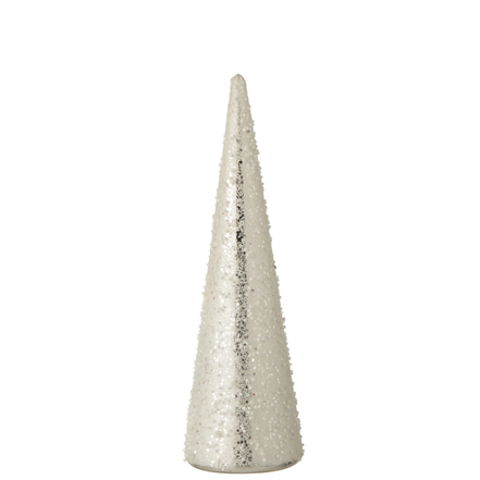 Decorațiune brad cu perle din sticlă 30 cm
