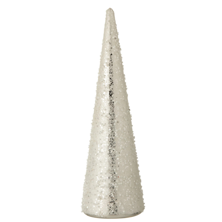 Decorațiune brad cu perle din sticlă 35,5 cm