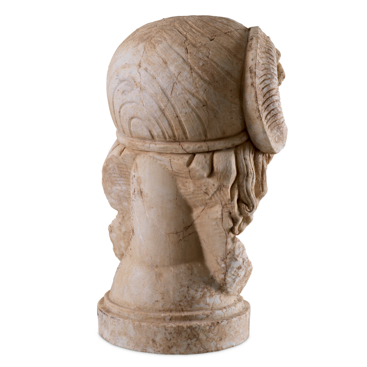 Statuetă Zeus, marmură antichizată