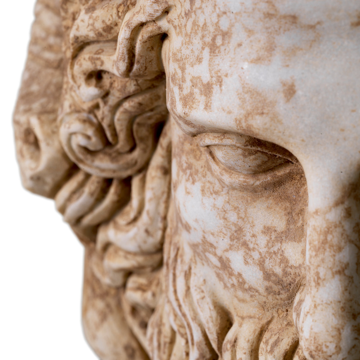 Statuetă Zeus, marmură antichizată