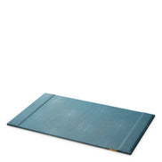 Suport de birou Scaleo, shagreen artificial albastru