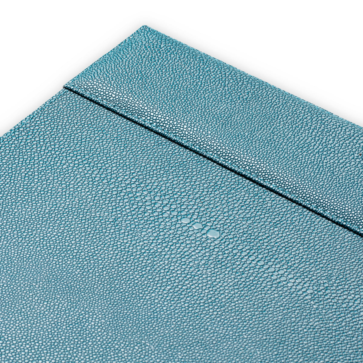 Suport de birou Scaleo, shagreen artificial albastru