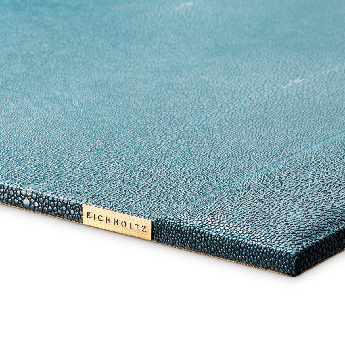 Suport de birou Scaleo, shagreen artificial albastru