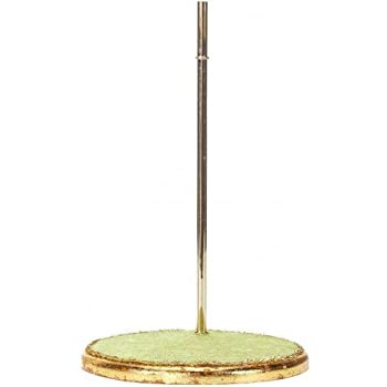 Suport decorativ mare cu bază de primăvară, auriu/verde, 32 cm