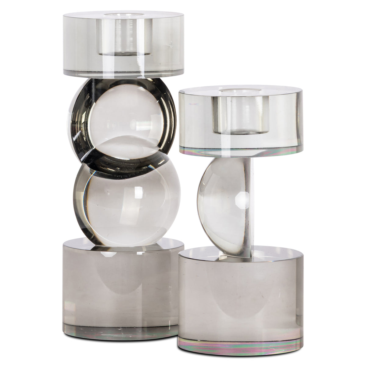 Suport pentru lumânări Jennyl, gri, mare