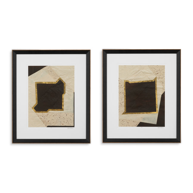 Tablou Creased Umber de Vanna Lam, set de 2