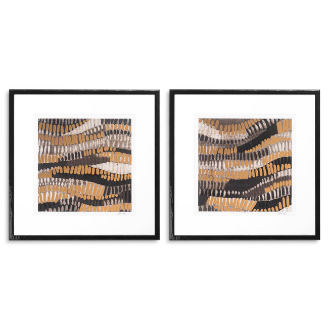 Tablou Metallic Undulation de June Erica Vess, set de 2