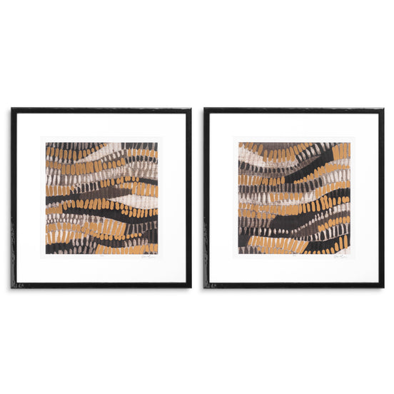 Tablou Metallic Undulation de June Erica Vess, set de 2