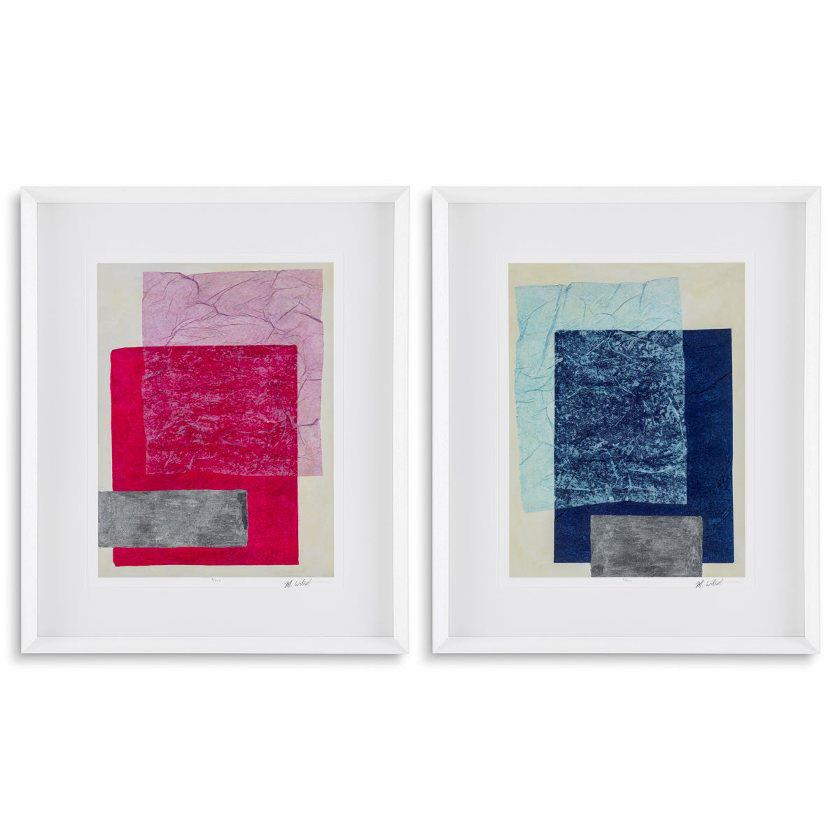 Tablou Paper Colorfields de Michael Willett, set de 2