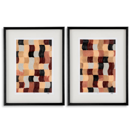Tablou Sun Baked Mosaïc de Grace Popp, set de 2