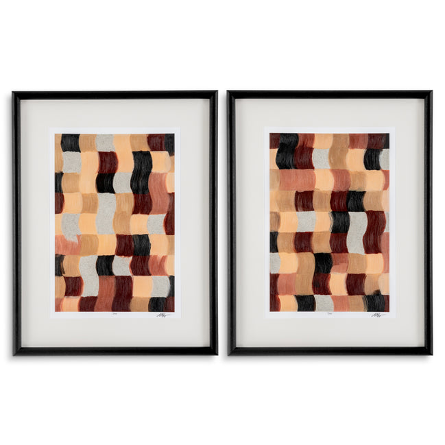 Tablou Sun Baked Mosaïc de Grace Popp, set de 2