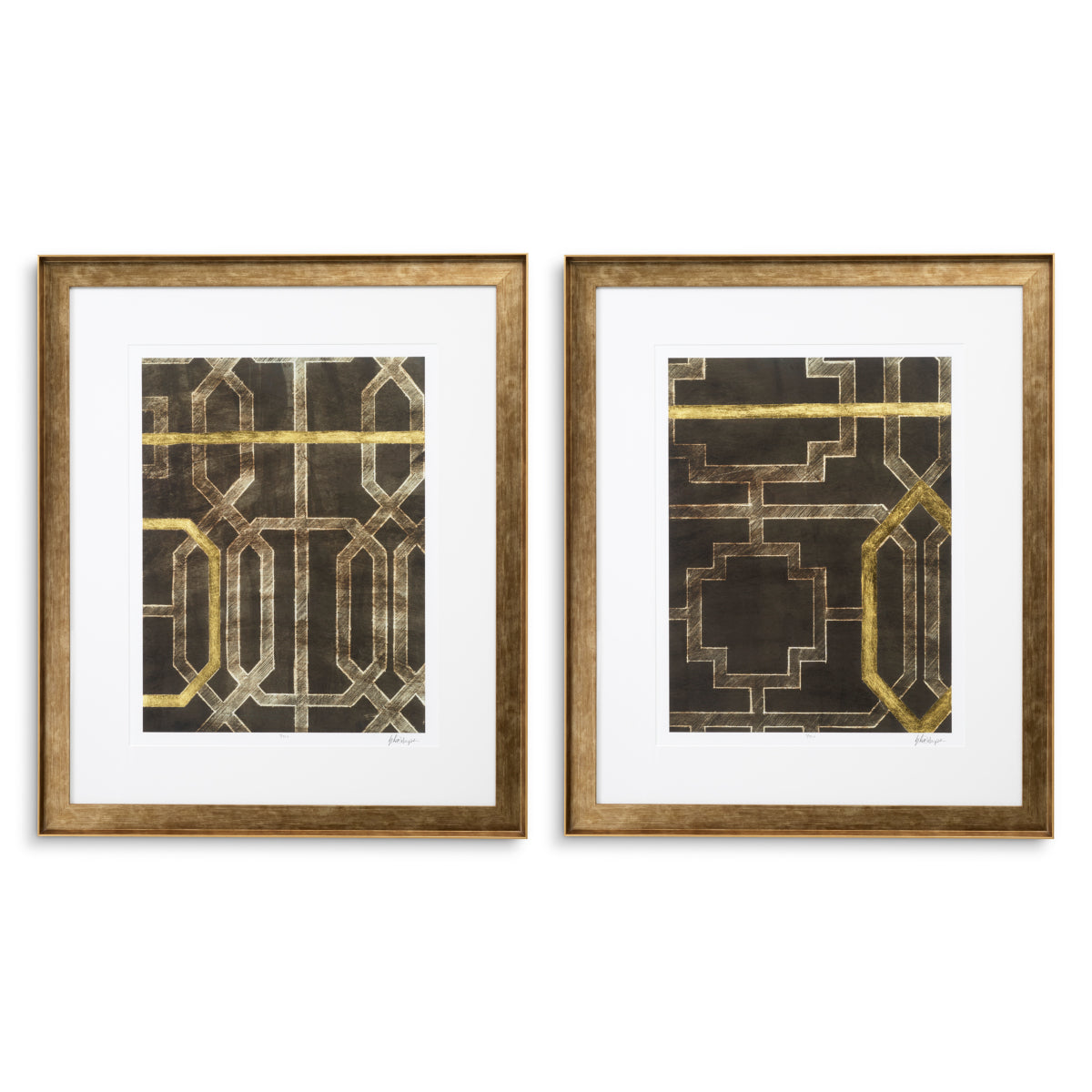 Tablou Trellis Pattern II de Ethan Harper, set de 2