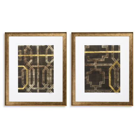 Tablou Trellis Pattern II de Ethan Harper, set de 2