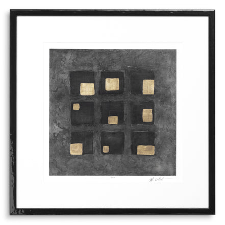 Tablou Washed Black Squares de Michael Willett, set de 2