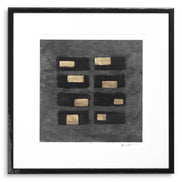 Tablou Washed Black Squares de Michael Willett, set de 2